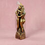 G Decor Amore Lovers Embrace Romantic Bronze 3D Candle, thumbnail 4 of 5