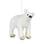 Handmade Needle Felt Polar Bear Hanging Decoration, thumbnail 1 of 3