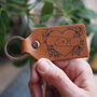 Personalised Heart Leather Key Ring, thumbnail 1 of 8