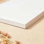 White Floral Linen Wedding Guest Book, thumbnail 2 of 4