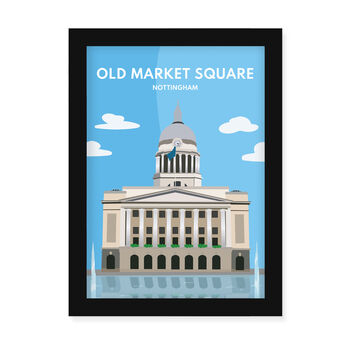 Old Market Square Nottingham Framed Print, 4 of 5