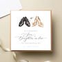 Son And Daughter In Law, Bridal Shoes Wedding Card, thumbnail 1 of 3