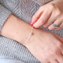 Delicate Silver Heart Charm Bracelet, thumbnail 1 of 4