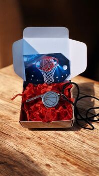 Personalised Basketball Sports Whistle – Coach Or Referee Gift, 6 of 8