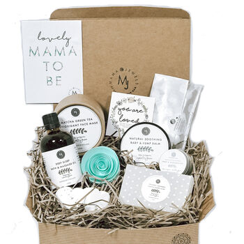 Pregnancy Gift Box Vegan Mum To Be Pamper Hamper Aqua, 6 of 6