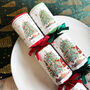 Festive Santa Christmas Tree Luxury Christmas Crackers Set Of Six, thumbnail 5 of 6