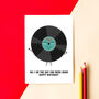 Number One Song Personalised Birthday Card, thumbnail 2 of 4