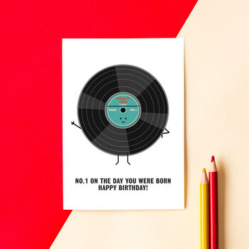 Number One Song Personalised Birthday Card, 2 of 4