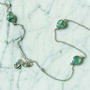 Silver Gem Necklace Fluorite, thumbnail 2 of 3