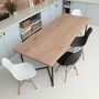 Infinity Solid Oak Dining Table, thumbnail 2 of 5