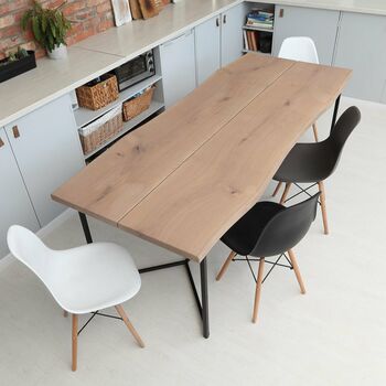 Infinity Solid Oak Dining Table, 2 of 5