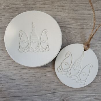 Gnome Design Trinket Dish And Clay Tag Gift Set, 4 of 5