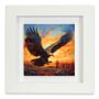 Golden Eagle Framed Ceramic Art Tile, thumbnail 4 of 10