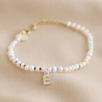 Personalised Initial Miyuki Bead Seed Pearl Bracelet, 6 of 8