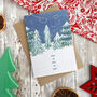 Snow On Snow On Snow Forest Christmas Card, thumbnail 1 of 3