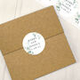 Personalised Wedding Botanical Sticker Set, thumbnail 1 of 4