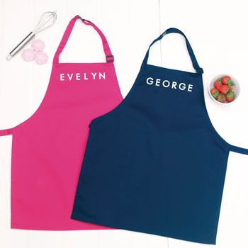 Personalised Kids Apron Set With Name, 6 of 9