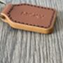 Personalised Leather Keyring, Tan, thumbnail 4 of 8