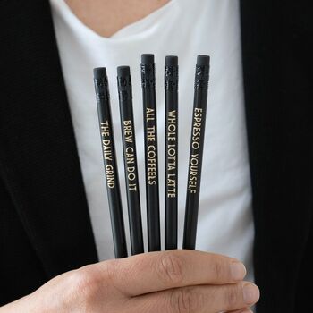 Coffee Lover Pencil Set: All The Coffeels, 3 of 7
