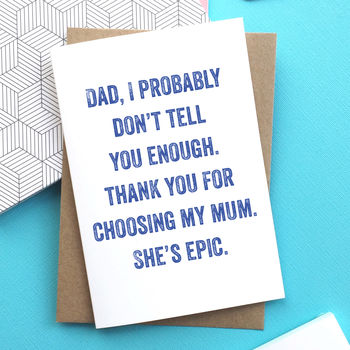 Funny Fathers Day Card For Mum Greeting Card, 2 of 2