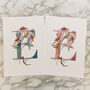 E Is For Echinacea Coloured Initial Print, thumbnail 1 of 10