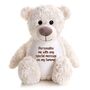 Personalised Memorial Ashes Keepsake Memory Bear Cream, thumbnail 3 of 7