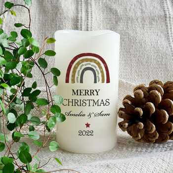 Personalised Christmas LED Candle, 4 of 4