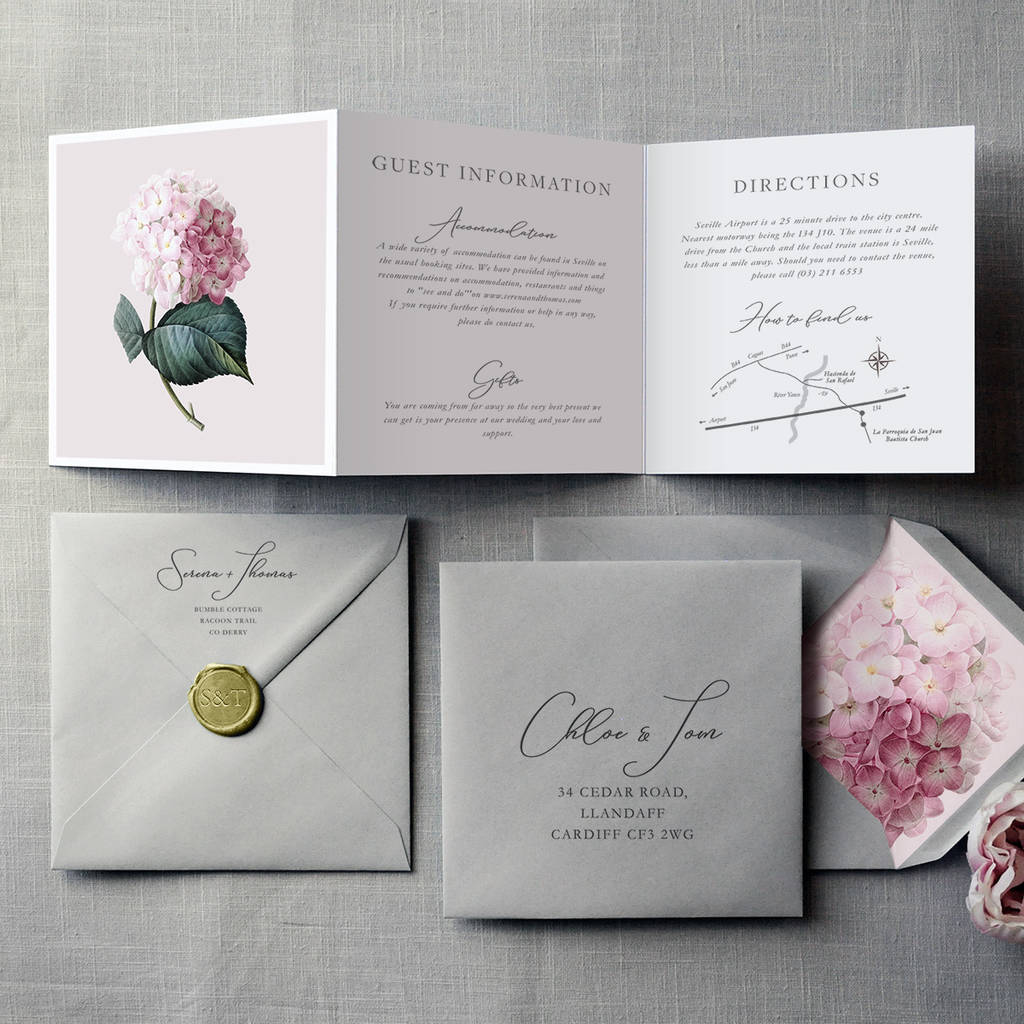 French Fancy Wedding Invitation By Feel Good Wedding Invitations