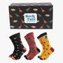 Dinosaurs Bamboo Socks Men's Gift Box Multicoloured, thumbnail 1 of 4