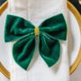 Duo Of Forest Green Napkin Bows, thumbnail 1 of 7