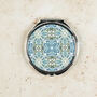 Art Deco Blue Green Compact Mirror And Lens Cloth Set, thumbnail 11 of 12