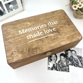 Personalised Wooden Memories Box, 5 of 10