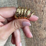 Chunky Palm Engraved Ring In 14k Gold Vermeil Plated, thumbnail 10 of 10