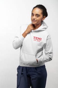 Personalised Name And Date Unisex Hoodie, 12 of 12