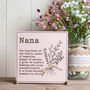Personalised Mum Nan Definition Sign Mother's Day, thumbnail 9 of 10