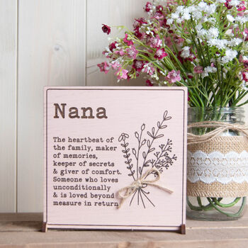 Personalised Mum Nan Definition Sign Mother's Day, 9 of 10