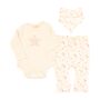 Baby Girls Pink Three Piece Stars Gift Set, thumbnail 9 of 11