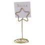 Gold Star Shaped Metal Place Card Holders, thumbnail 2 of 3