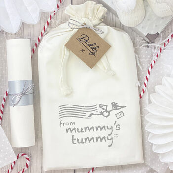 'Dad To Be' Sleepsuit Stork Mail From Mummy's Tummy, 11 of 12