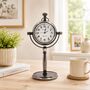 Personalised 8th Anniversary Gift Bronze Desk Clock, thumbnail 7 of 12