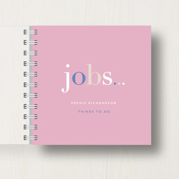 Personalised 'Jobs' To Do Small Notebook, 9 of 10