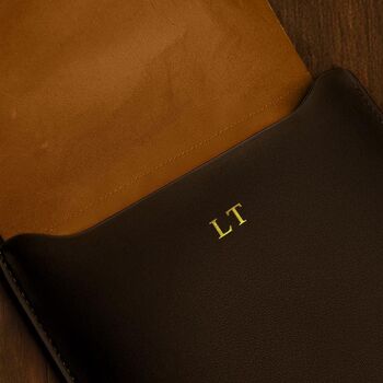 Personalised Genuine Leather iPad Air And Pro 13' Sleeve, 6 of 10