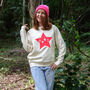 Neon Star Baubles Christmas Jumper, thumbnail 1 of 6