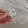 Pearl Floral Bridal Hair Comb, thumbnail 7 of 8
