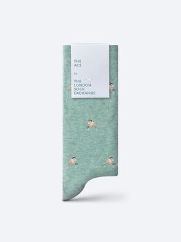 The Ace, Lawn Edition – Luxury Tennis Themed Socks, 2 of 9