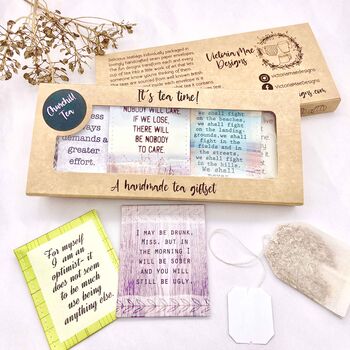 Winston Churchill Tea Gift Set | Handmade British Gift For History Lovers, 2 of 12