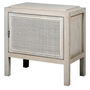 Marco White Wash Rattan Left Bedside Cabinet, thumbnail 1 of 2