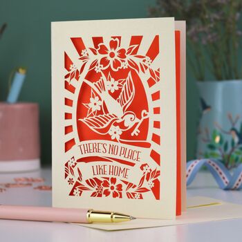 There's No Place Like Home Paper Cut Card, 4 of 6