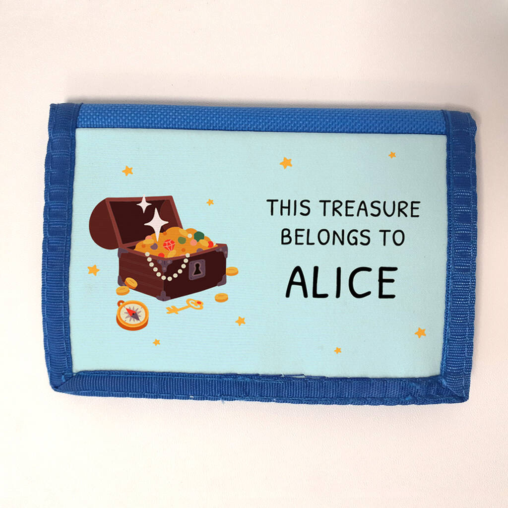 Personalised Kids Treasure Wallet, 1 of 2