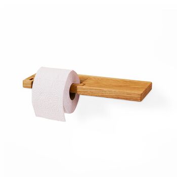 Wooden Toilet Paper Rack With Shelf, 9 of 11
